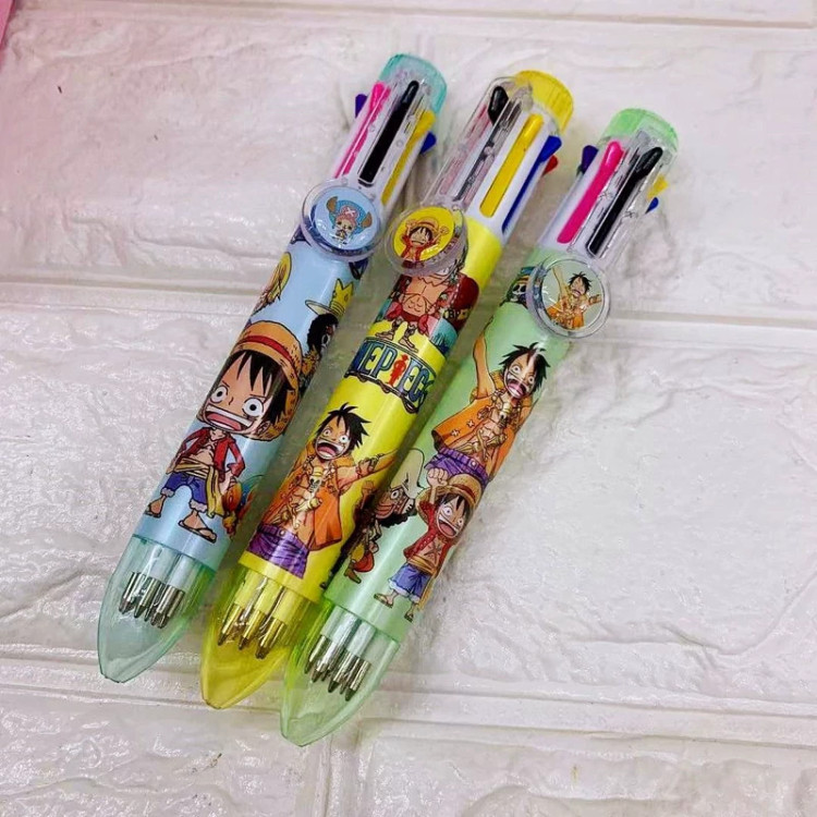 خودکار ده رنگ طرح انیمه وان پیس وارداتی بسیار جذاب one piece